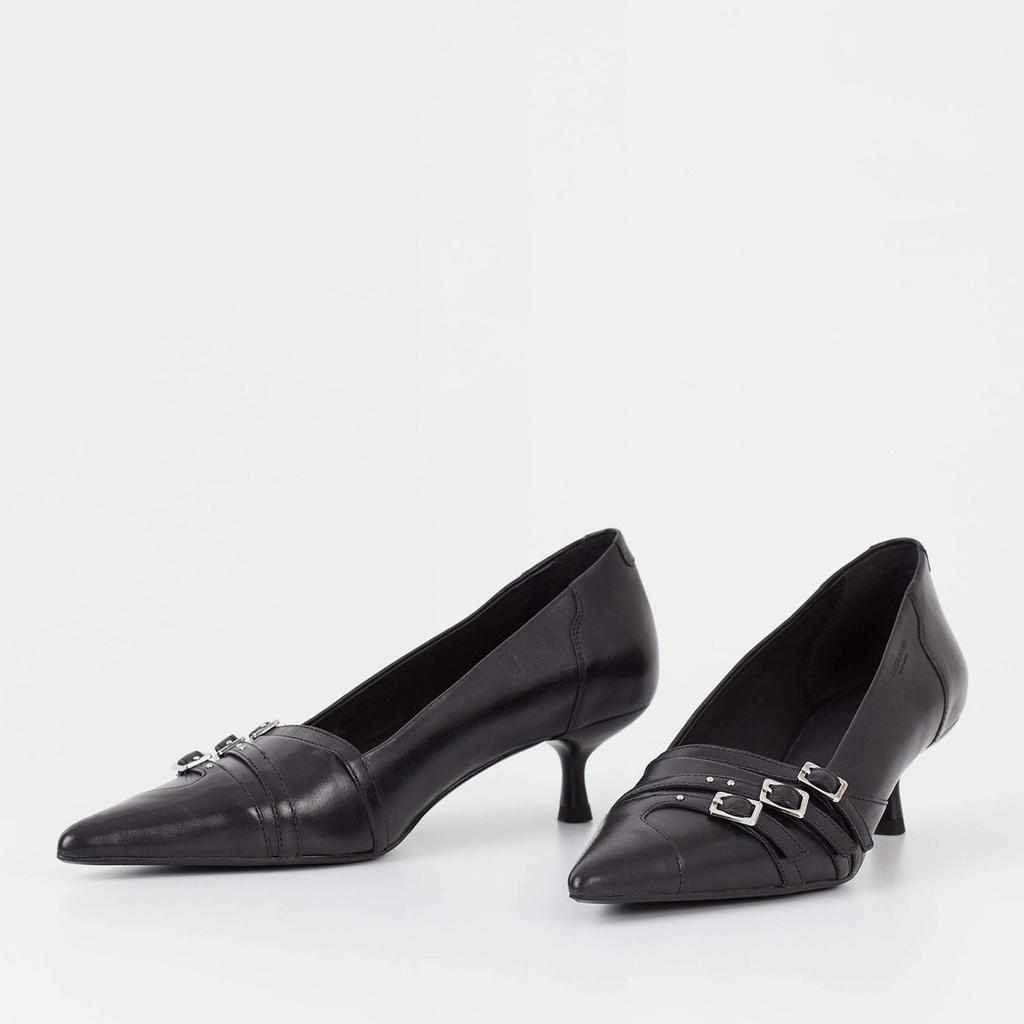 Vagabond Vagabond Women's Lykke Leather Kitten Heeled Court Shoes