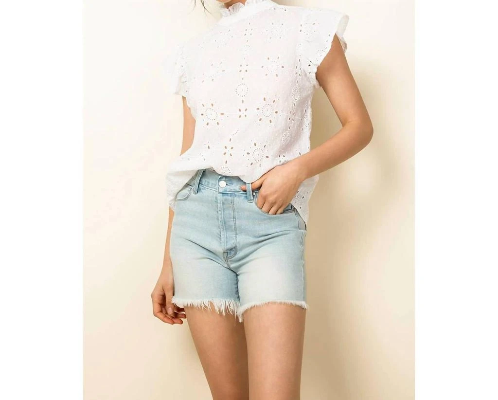 THML Thml - Eyelet Ruffle Sleeve Top 1