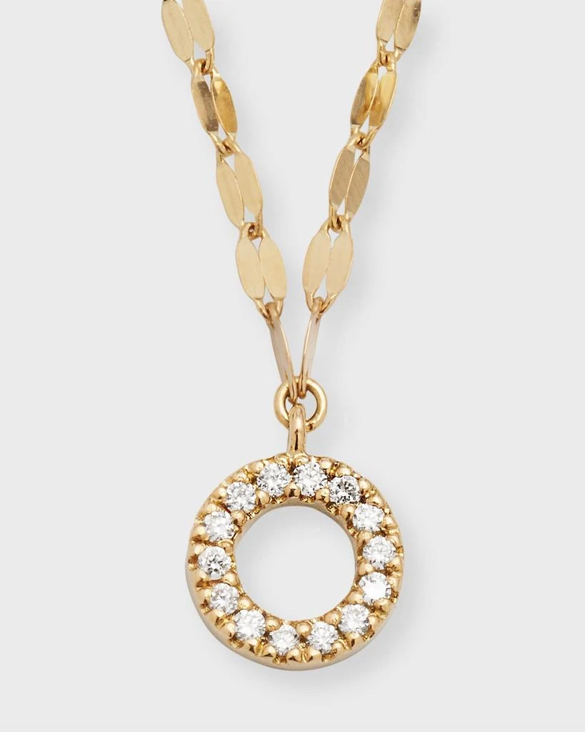 LANA Flawless 14K Gold Open Circle Pendant Necklace