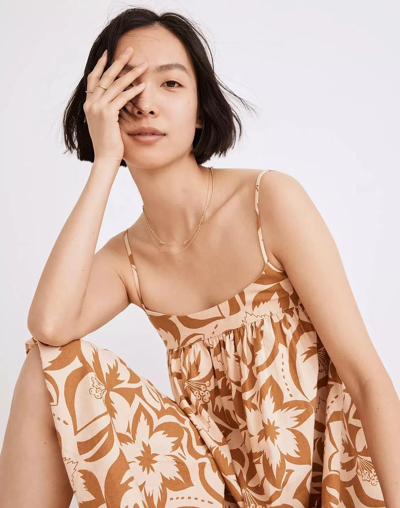 Shop Linen-Blend Cami Midi Dress in Tropicale Floral on Sale at BeyondStyle   Get 50% Off Linen-Blend Cami Midi Dress in Tropicale Floral with  Limited-Time Flash Deals, Exclusive Discounts, and Special Offers.