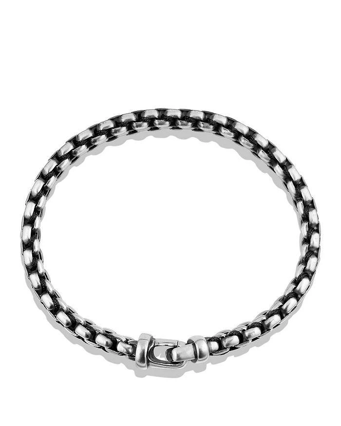 David Yurman Men
s Woven Box Chain Bracelet in Sterling Silver with Black Nylon, 12mm 2