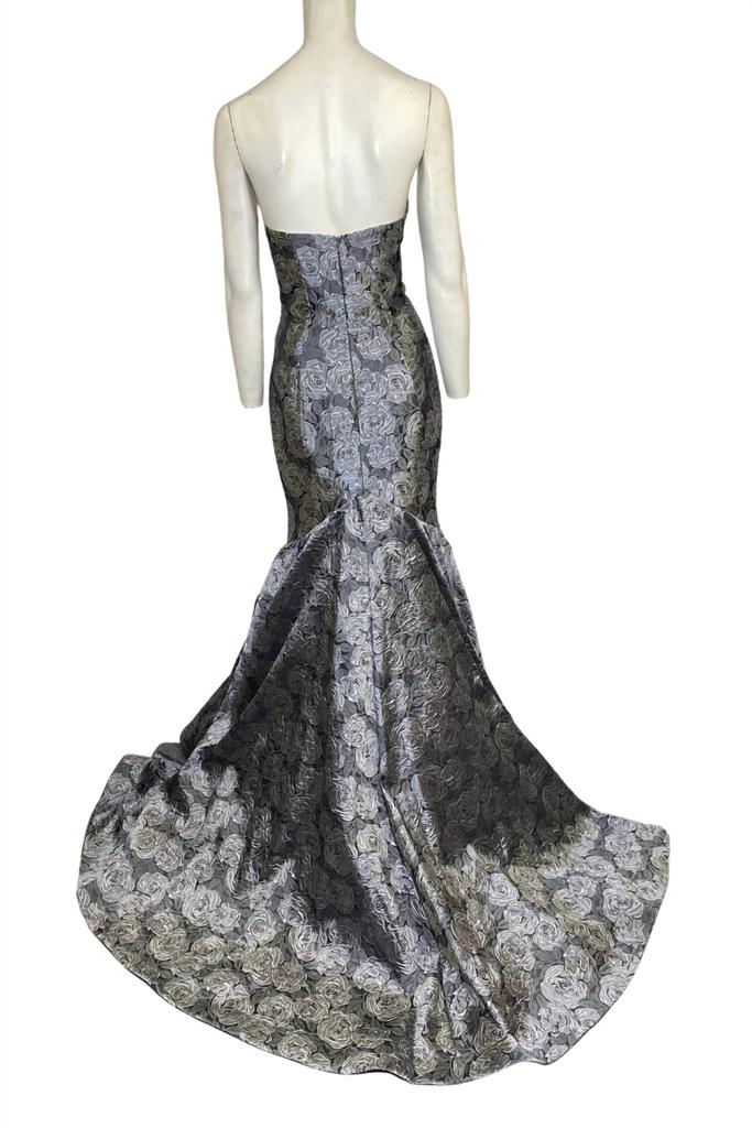 Faviana Jacquard Classic Evening Gown