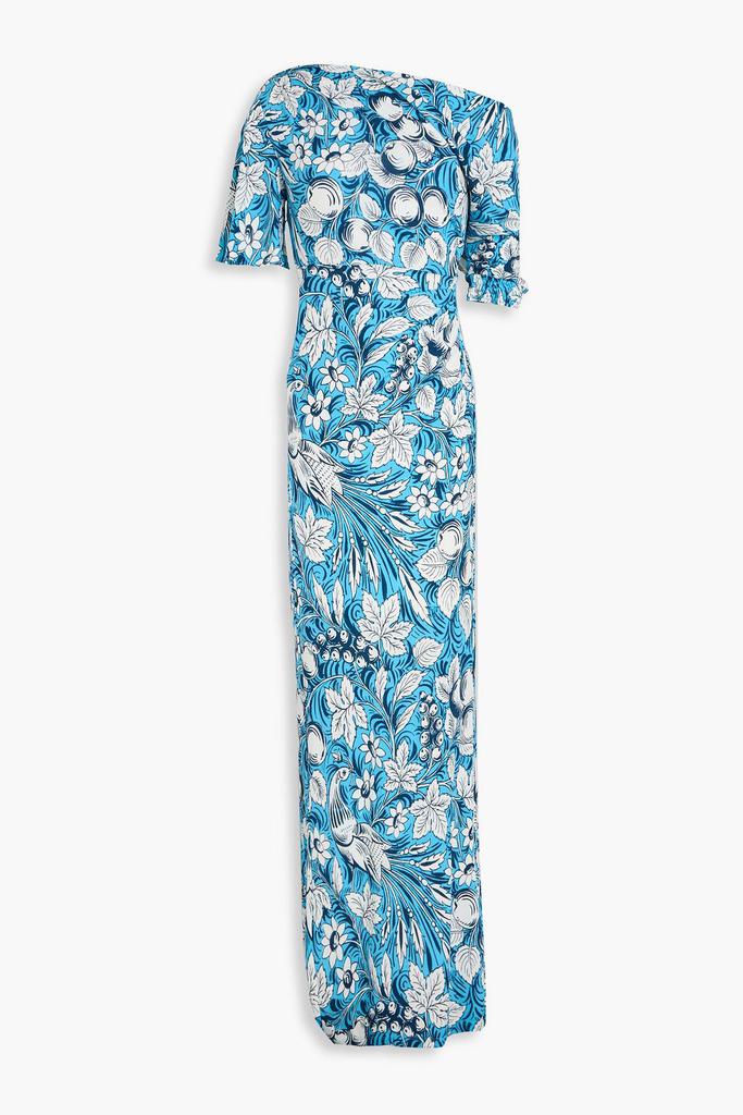 Diane von Furstenberg Wittrock one-shoulder printed jersey maxi dress
