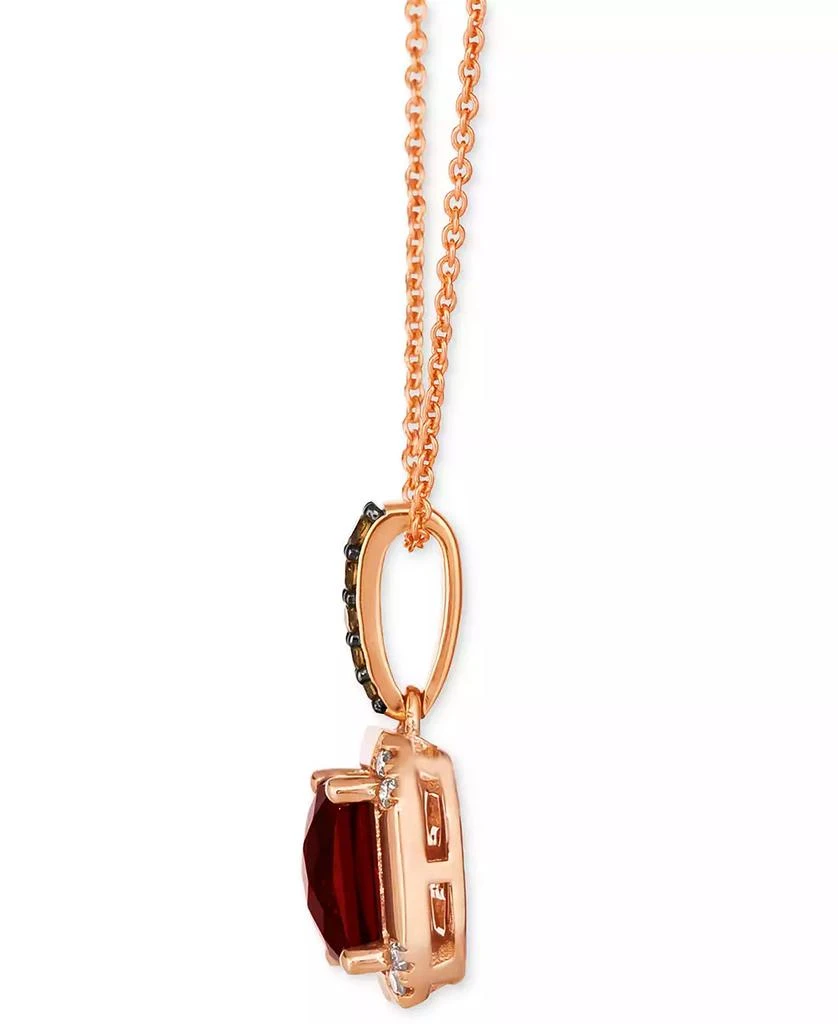 Le Vian Pomegranate Garnet (1-3/8 ct. t.w.) & Diamond (1/8 ct. t.w.) Pendant Necklace in 14k Rose Gold, 18" + 2" extender 2