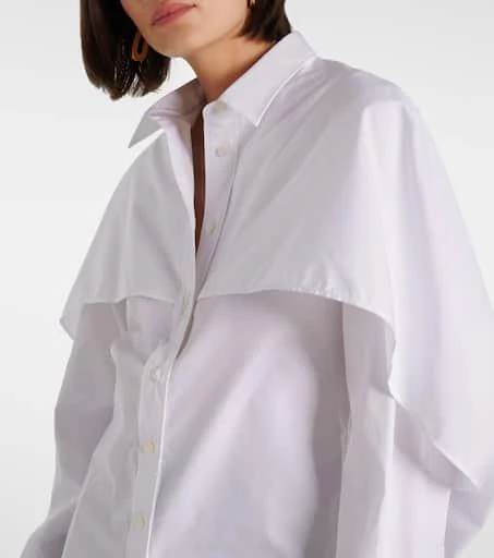 Stella McCartney Caped cotton blouse 4