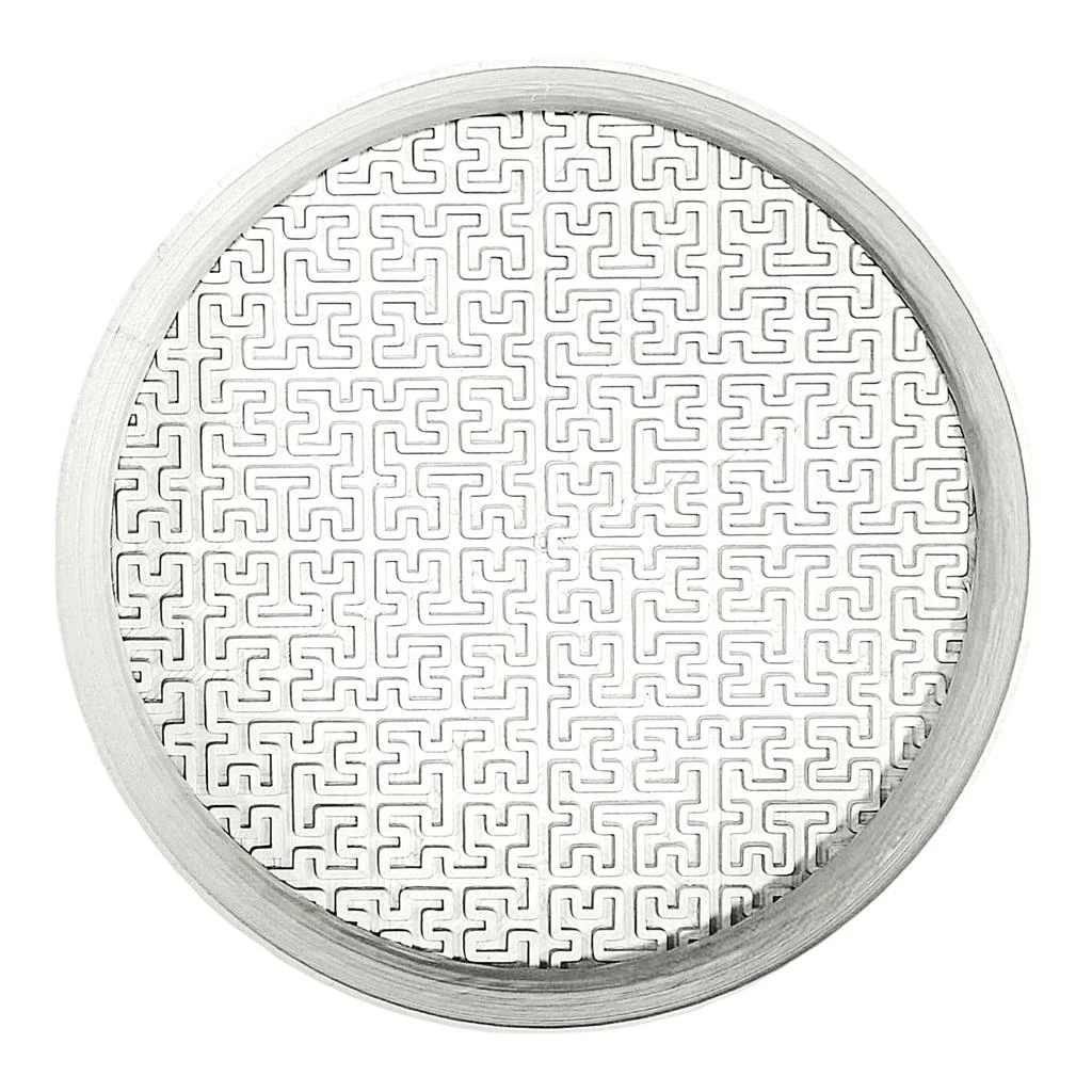 JONATHAN Y Drew 6.5" Modern Geometric Indoor Eco-Friendly 3D Printed Plant Saucer 3