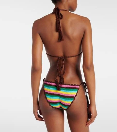 ANNA KOSTUROVA Striped crochet bikini top 3