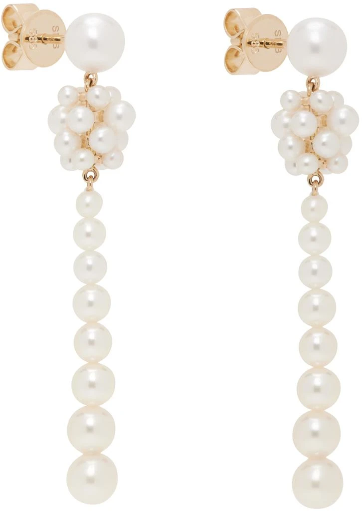 Sophie Bille Brahe White Colonna Perle Earrings 2