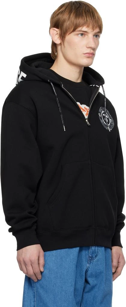 AAPE by A Bathing Ape Black Moonface Logo Zip-Up Hoodie 2