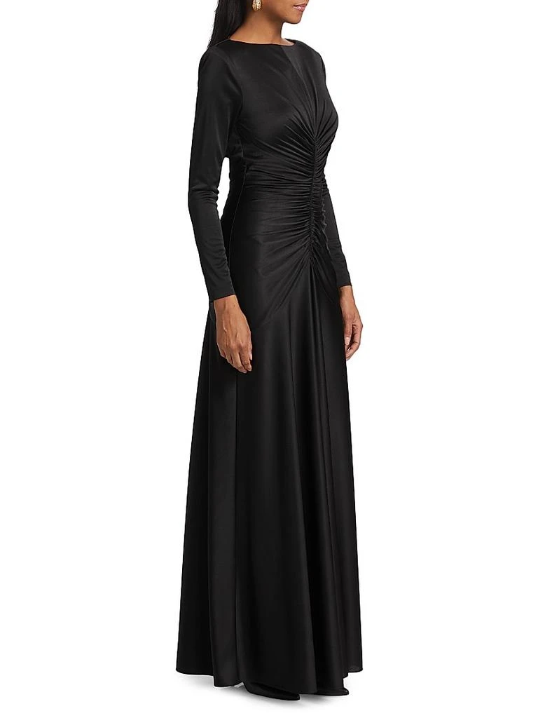 ET OCHS Thea Satin Ruched Gown 4
