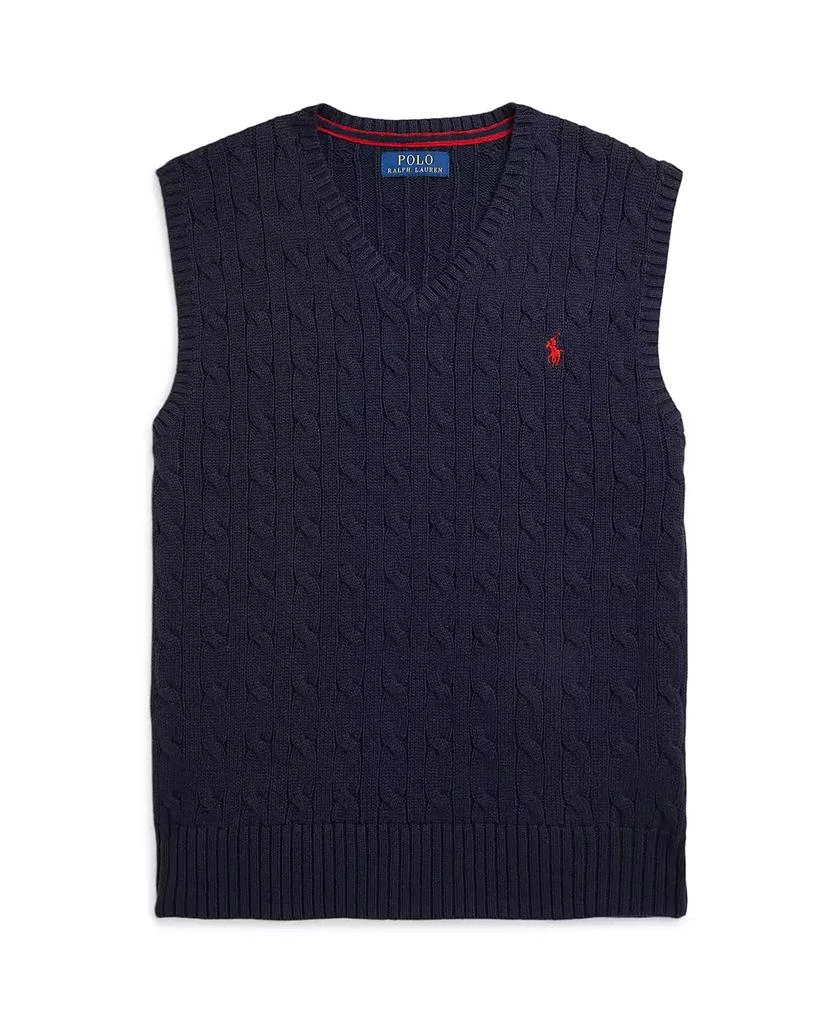 Ralph Lauren Big Boys Cable- Knit Sweater Vest 9