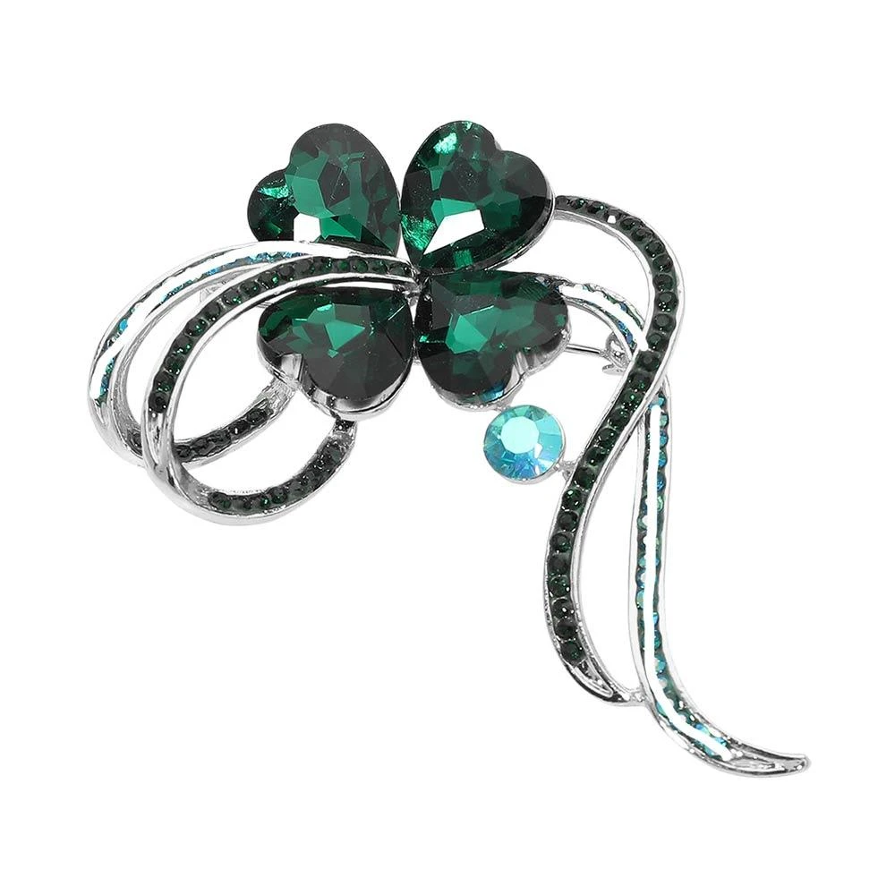 FASHNZFAB Clover Pin Brooch 2