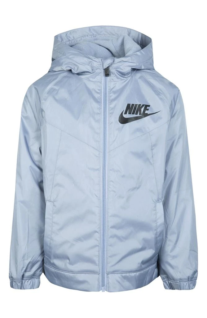 NIKE Kids' Camo Print Fleece Lined Windbreaker 1