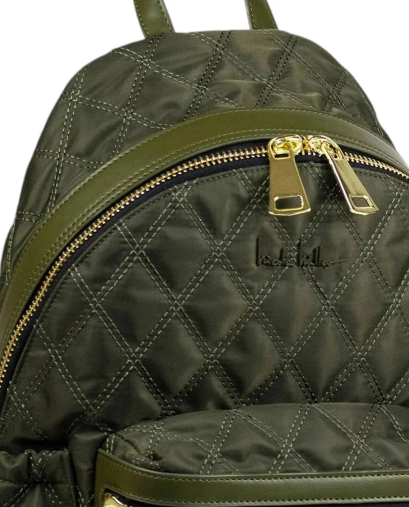 NICOLE MILLER Quilted Nylon Backpack In Khaki Green SOLD Nℹ️cole Mℹ️ller | 2,200 Medium-semi large size  main image 3