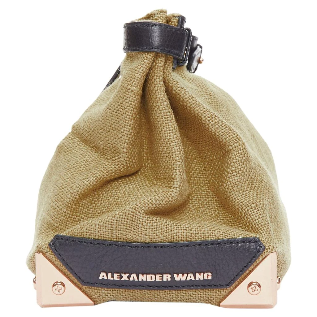 Alexander Wang Alexander Wang Adele Canvas Metal Corner Lunch Clutch Bag 4