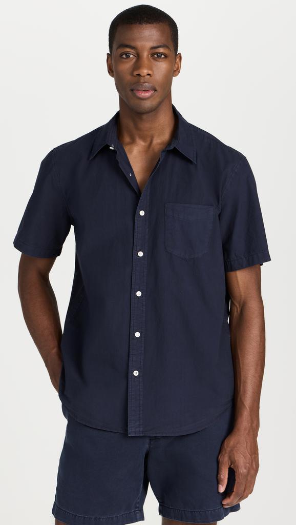 Alex Mill Short Sleeve Mill Shirt in Paper Poplin