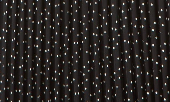Max Studio Polka Dot Pleated Crepe Maxi Dress 4