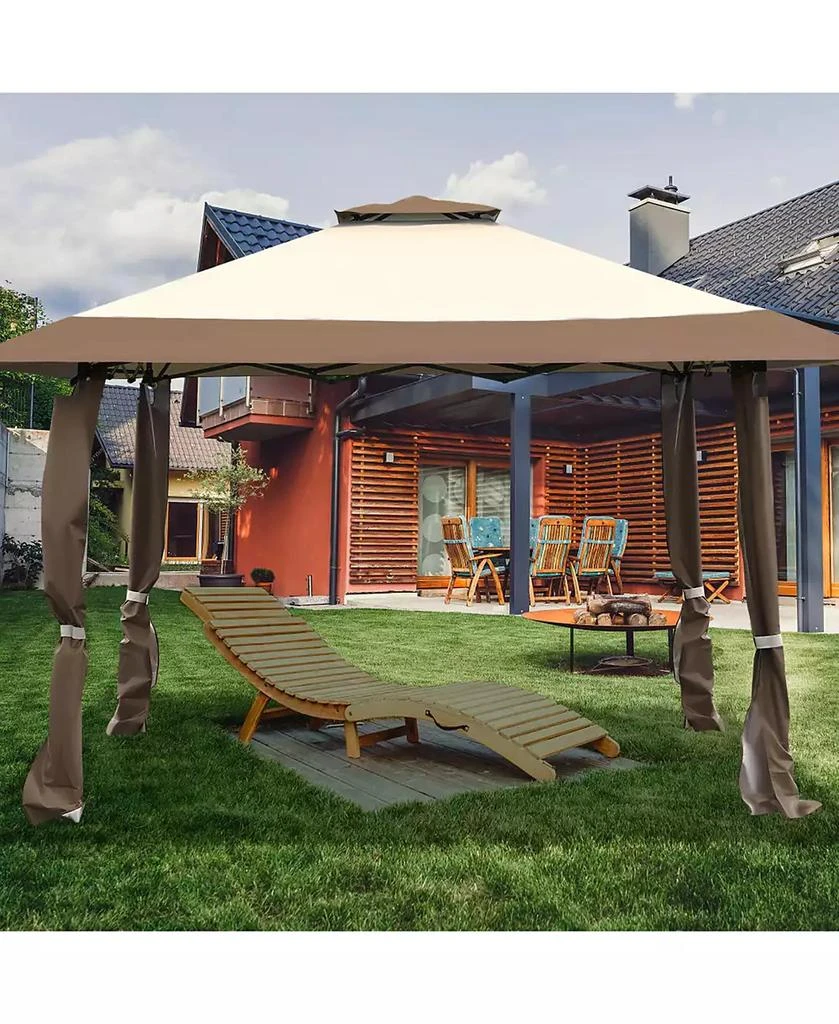 Costway 13'x13'  Gazebo Canopy Shelter Awning Tent Patio Garden Outdoor Companion 3