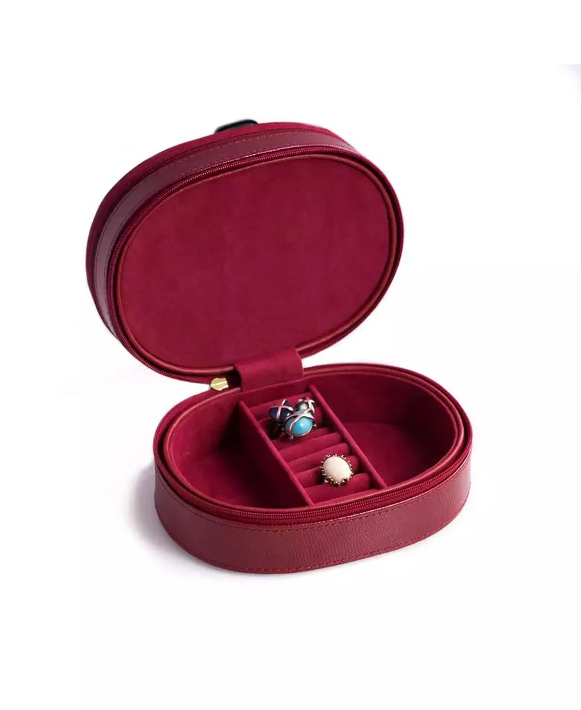 Bey-Berk Lizard 2 Level Jewelry Case with Mirror 4