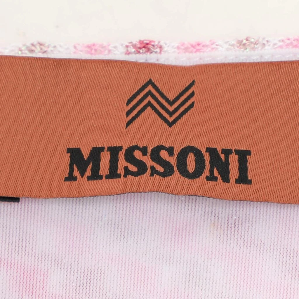 Missoni Missoni Pink Lame Fabric Wave Print Mini Dress S 4