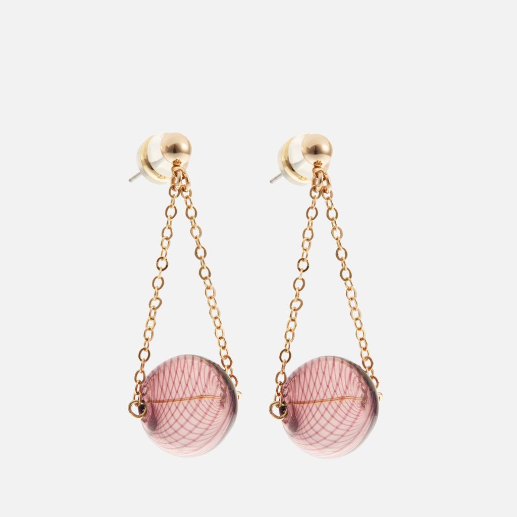 shrimps Shrimps Belle Gold-Tone Bead Earrings
