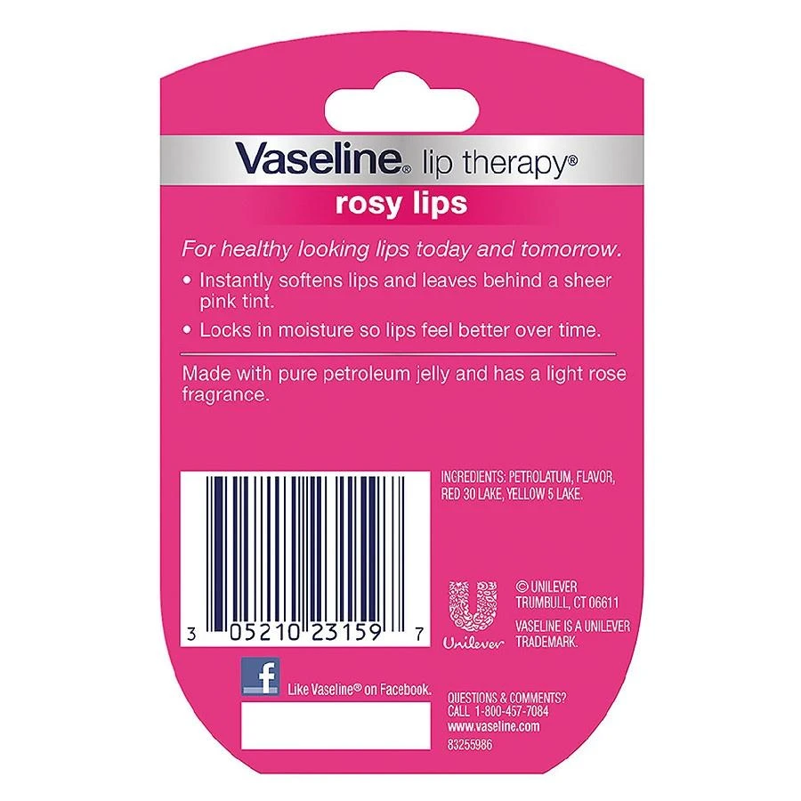 Vaseline Lip Therapy Lip Balm Mini Rosy Lips 2