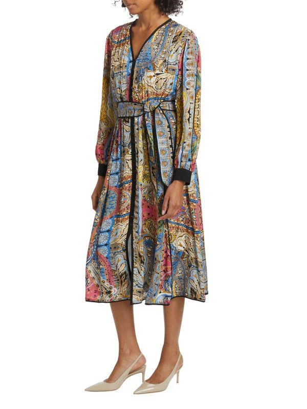 Tahari The Camren Paisley Silk Dress 3