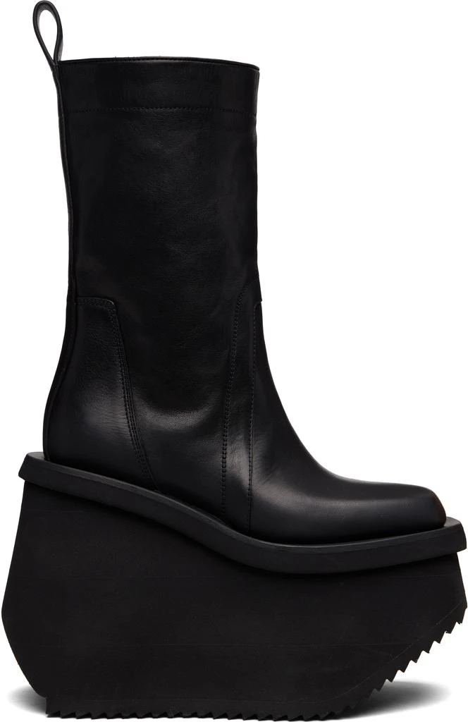 Rick Owens Black Concordians Factory Boots 1