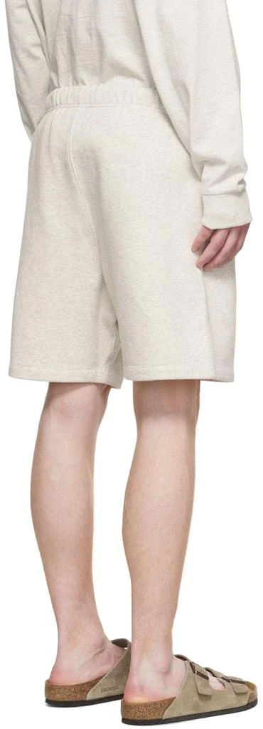 Essentials Off-White Cotton Shorts 3
