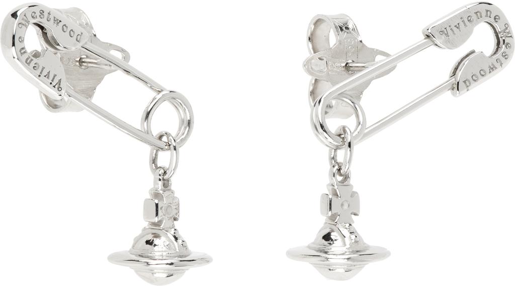 Silver Safety Pin Earrings – On Sale Now with Up to 52% Off