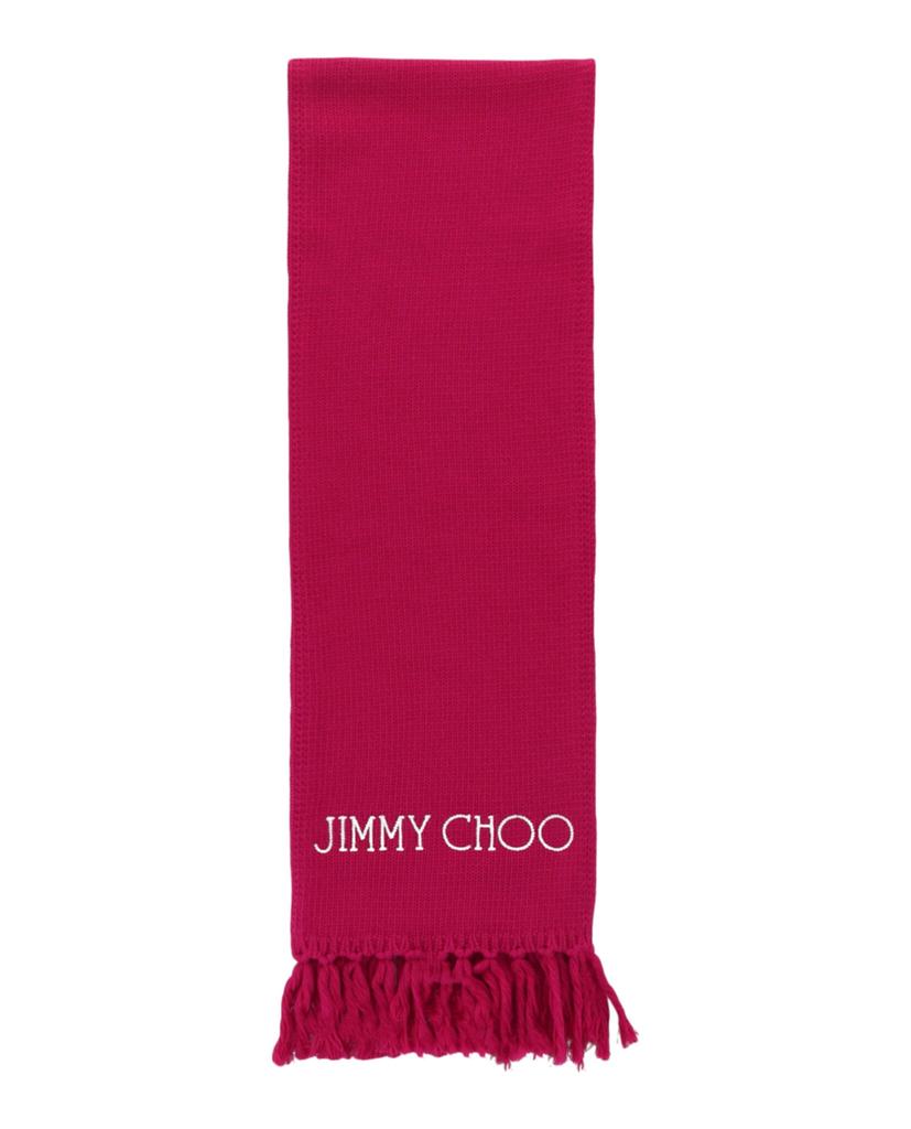 Jimmy Choo Wool Logo Scarf