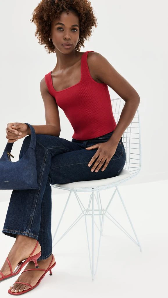 Reformation Julia Ribbed Sweater Tank 4