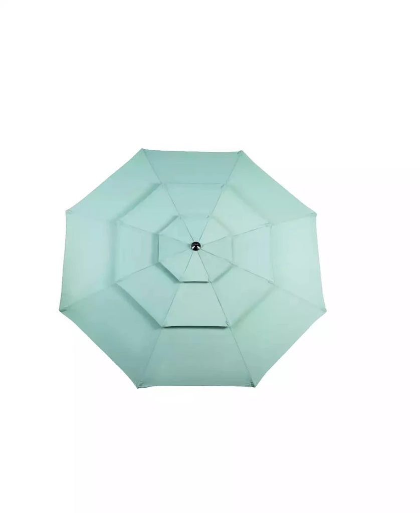 Streamdale Furniture Streamdale 10ft 3-Tier Auto-Tilt Outdoor Patio Umbrella (Light Green) 10