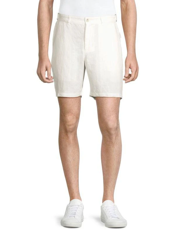 Onia Linen Flat Front Shorts 1