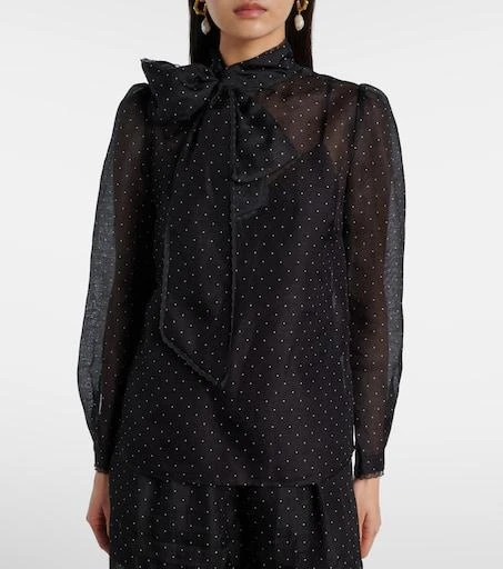 Zimmermann Polka-dot linen and silk blouse 6
