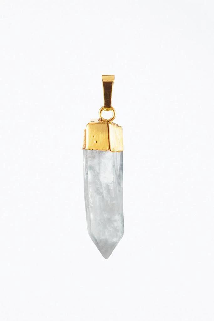 Crystal Haze ROCK CRYSTAL QUARTZ PENDANT 1