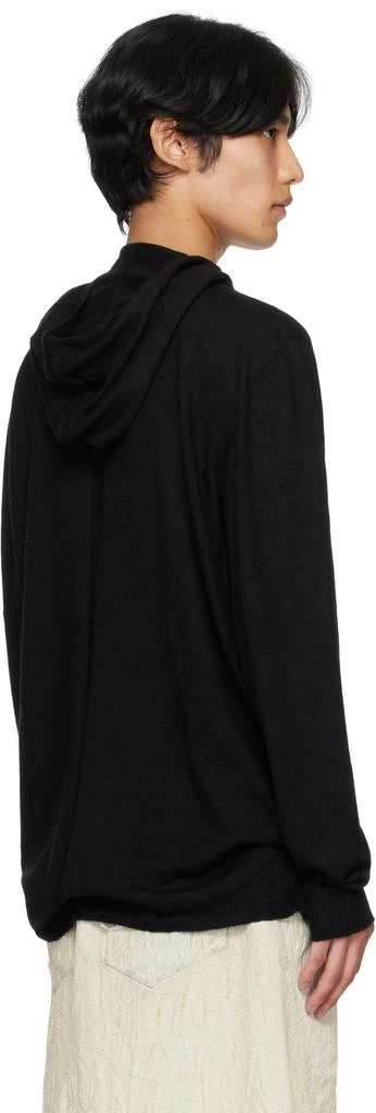 Rick Owens Black Concordians Long Sleeve Hoodie 3