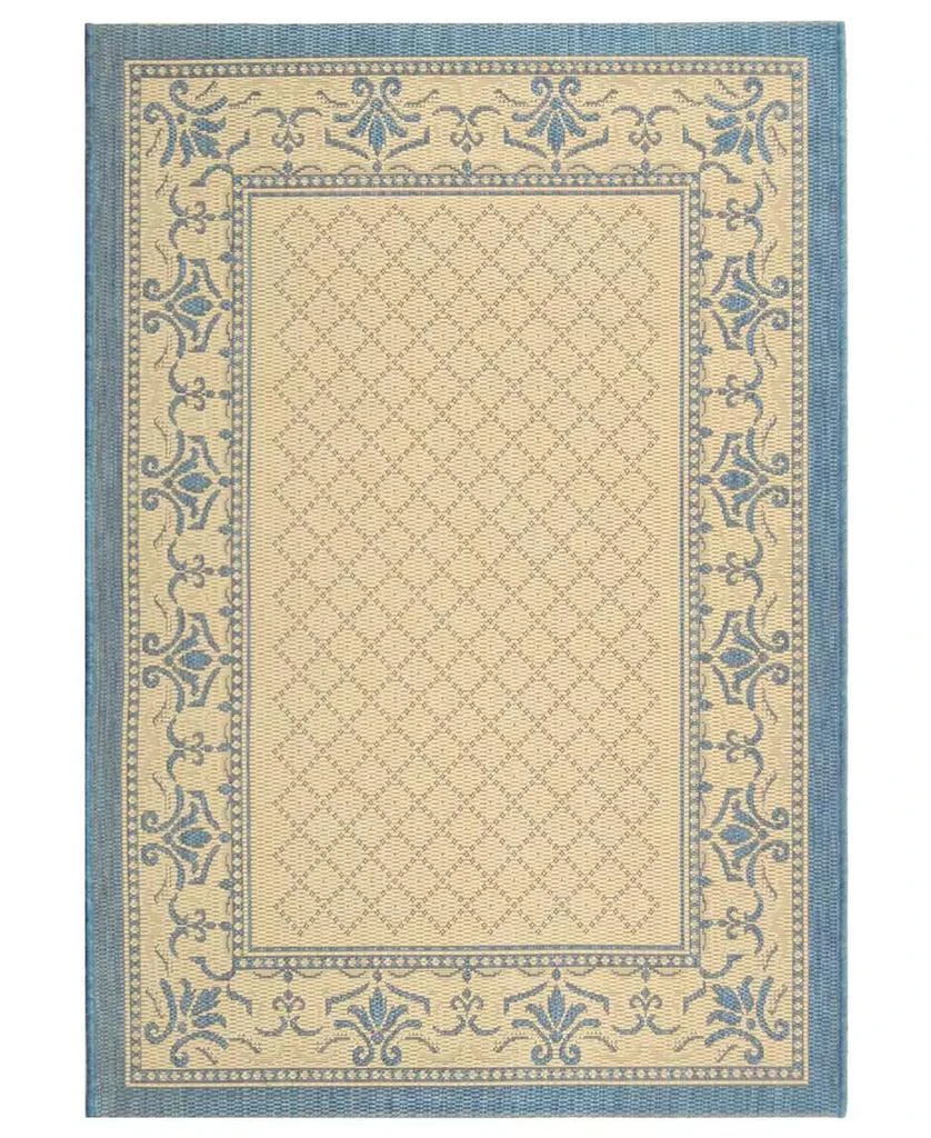 Safavieh Courtyard Natural and Blue Area Rug Collection