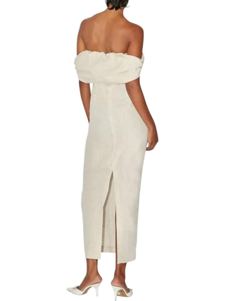 Bernadette Dress Serena In Rustic Beige
