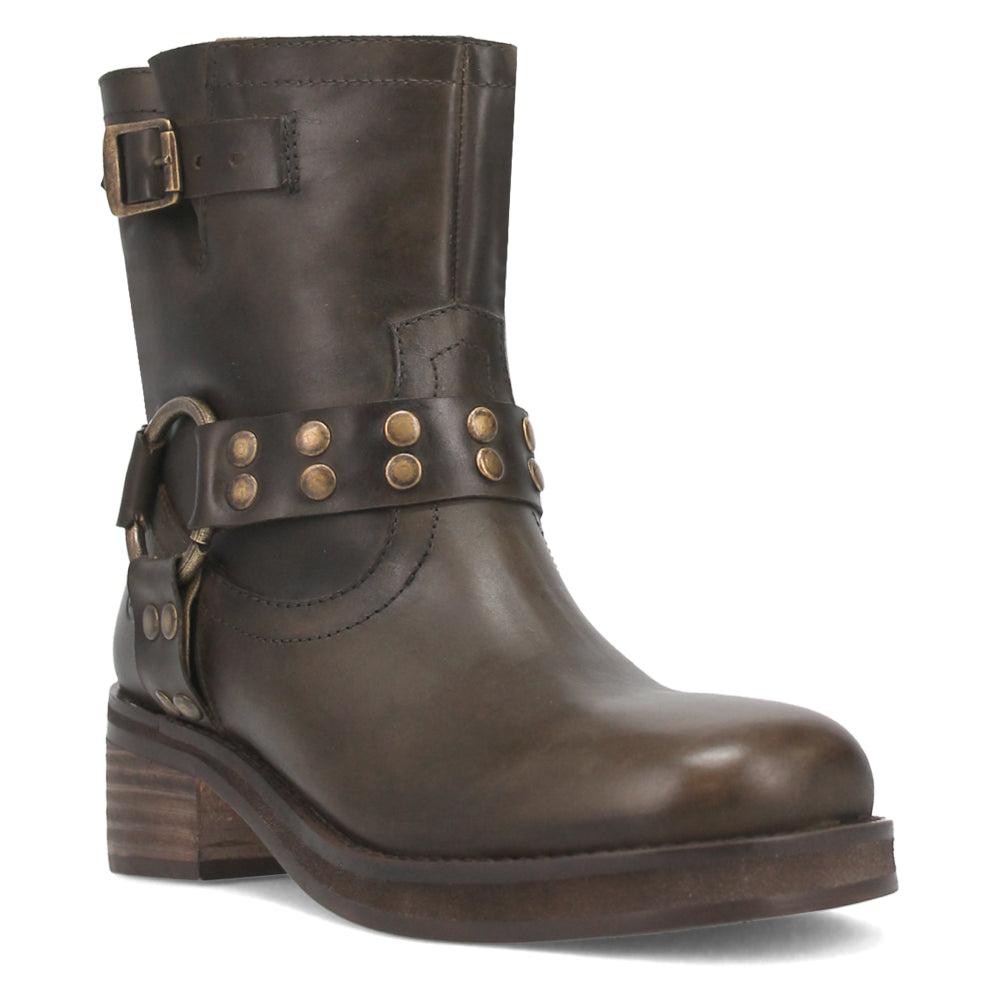 Dingo Anarchy Round Toe Zippered Cowboy Motorcycle Boots