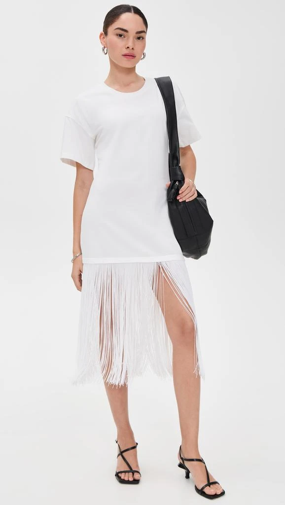 Pixie Market Fringe Cotton Tee Dress 4