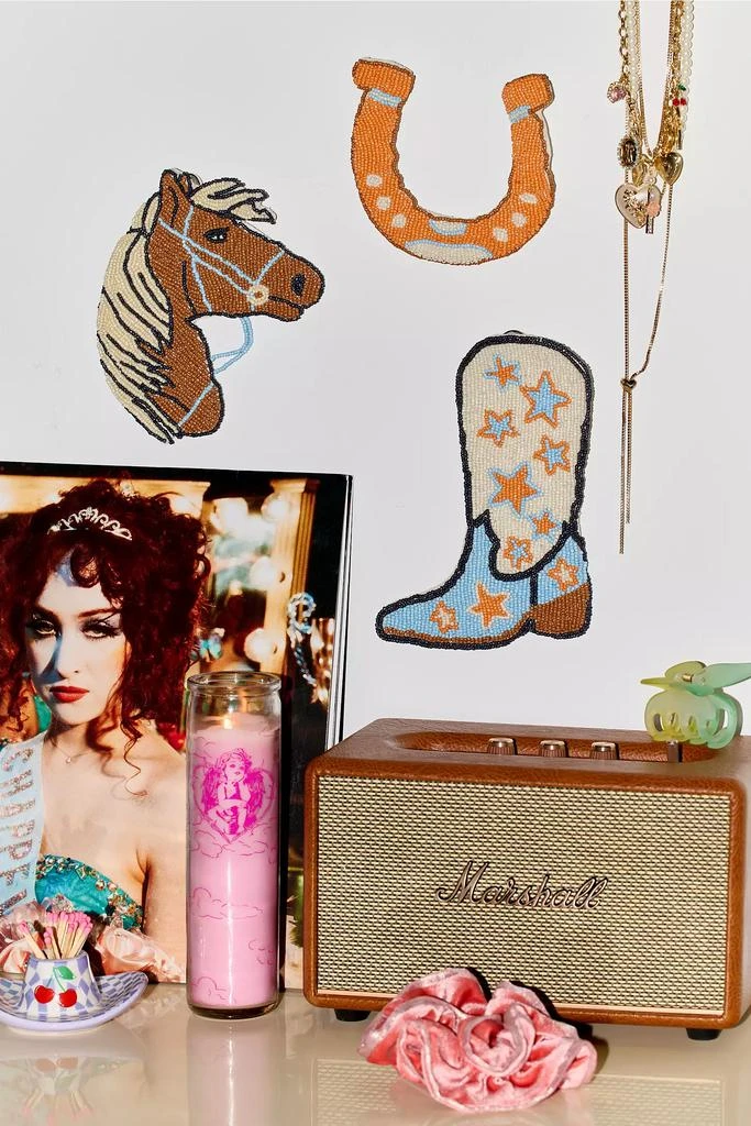 Urban Outfitters Beaded Western Icon Wall Hanging Set 1