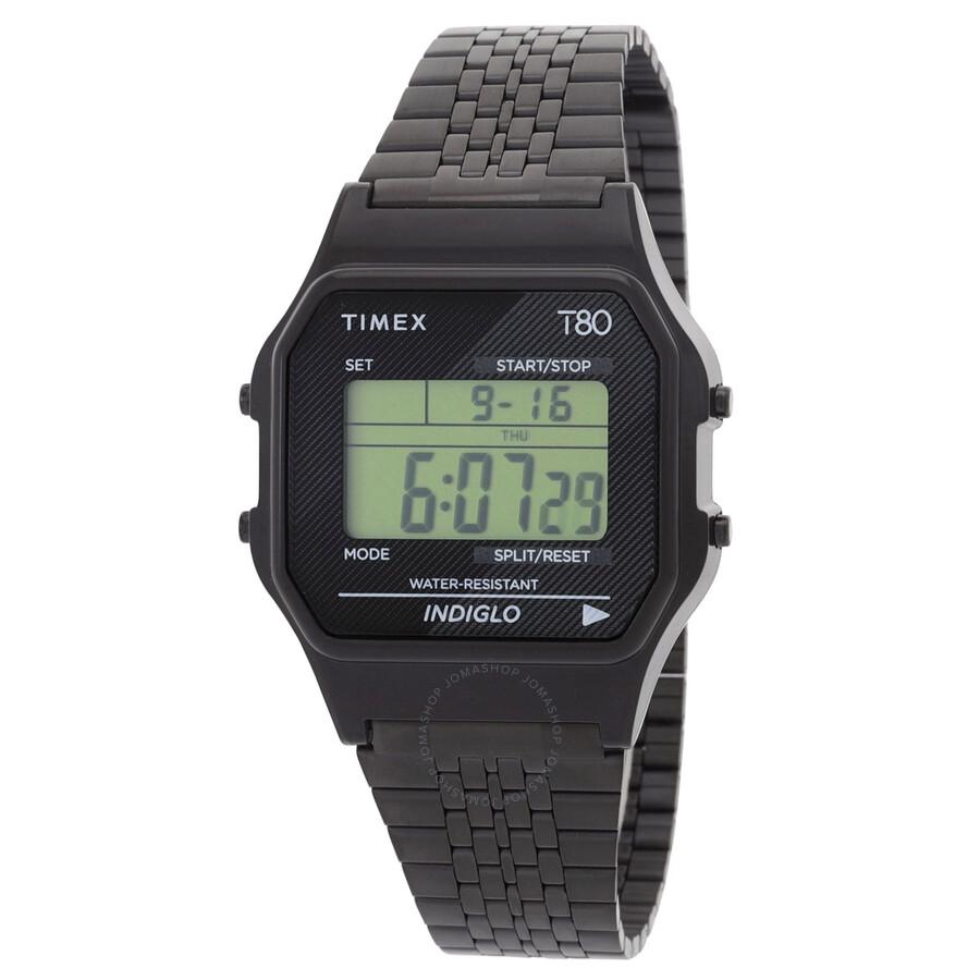 Timex 80 Alarm Quartz Digital Stainless Steel Bracelet Unisex Watch TW2R79400