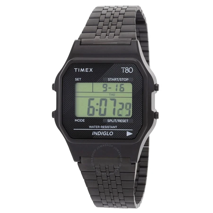 Timex 80 Alarm Quartz Digital Stainless Steel Bracelet Unisex Watch TW2R79400 1