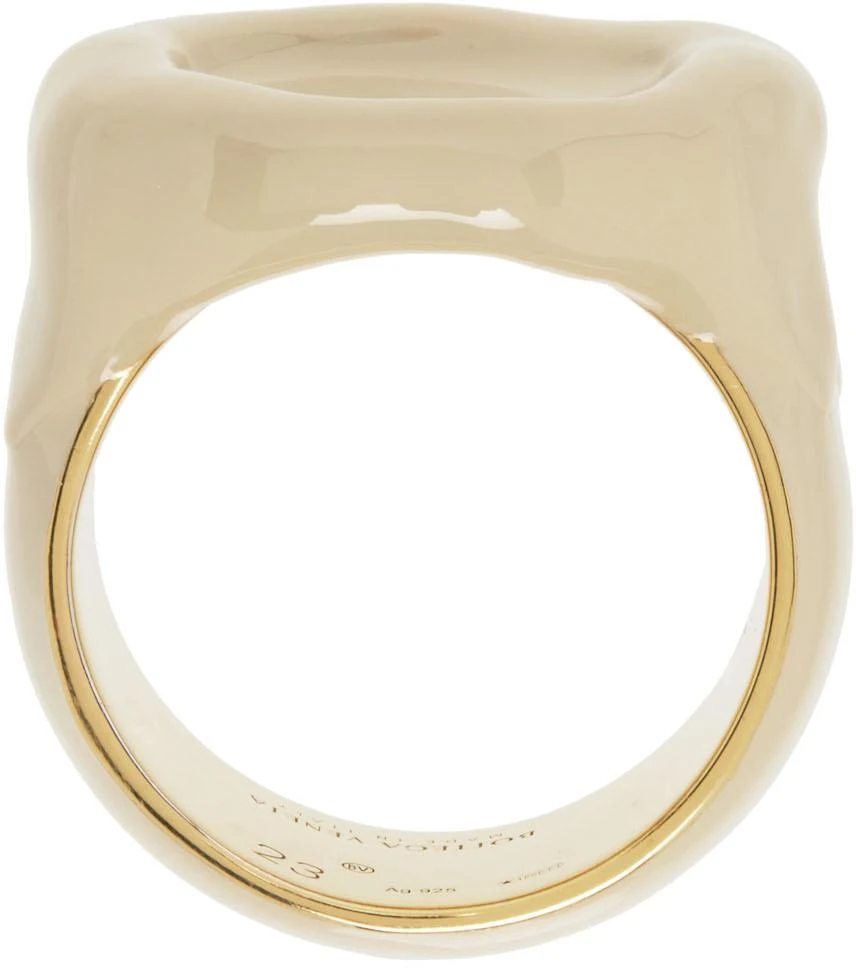 Bottega Veneta Off-White Seal Ring 2