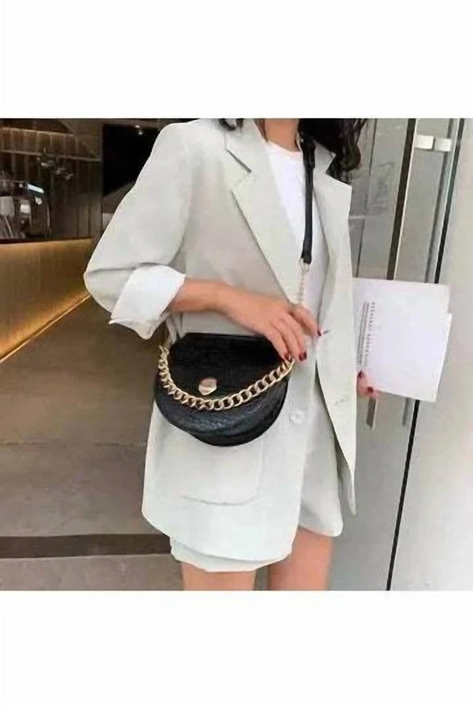 Bags-2-Slay Bags-2-Slay - Women's Mini Gold Chain Round Bottom Crossbody 2