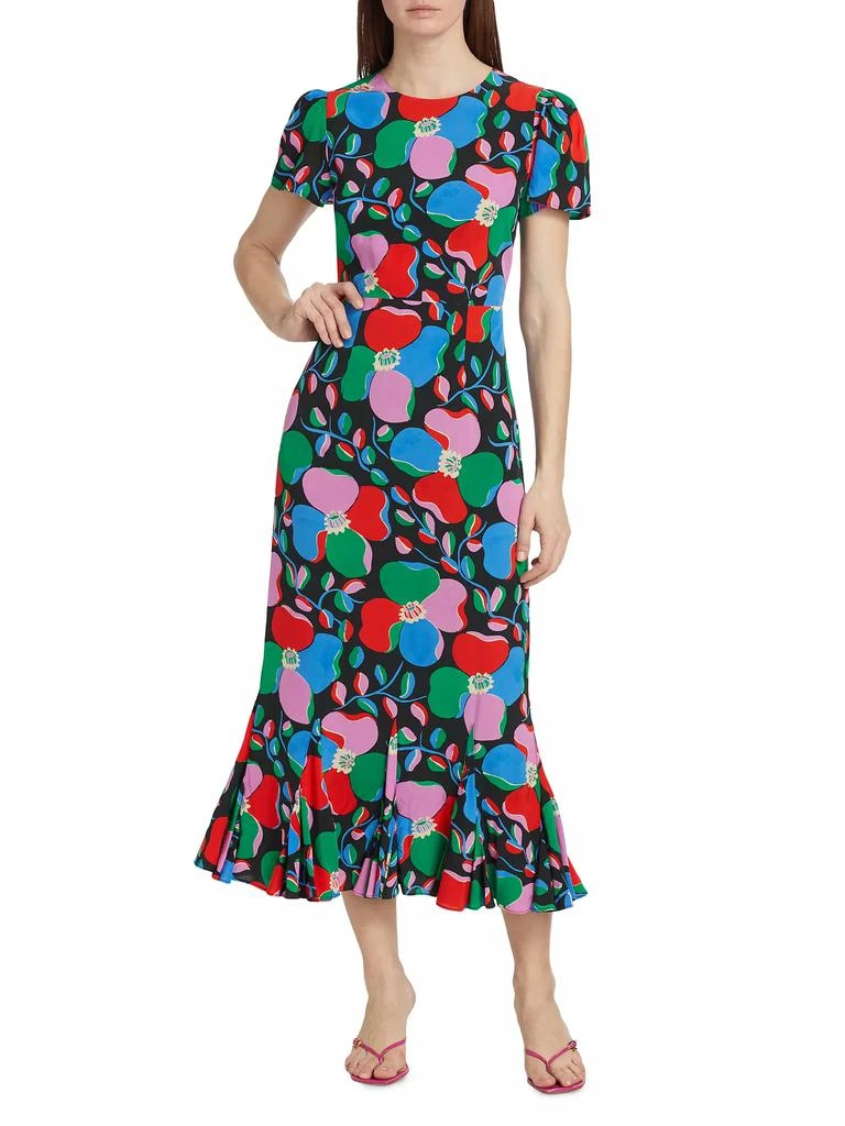 Rhode Lulani Geometric Floral Maxi Dress 3