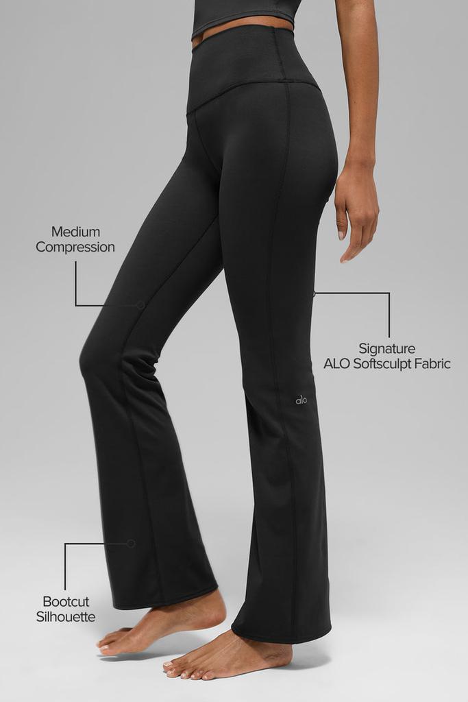 Alo ALO Softsculpt High-Waist Bootcut Legging - Green Olive