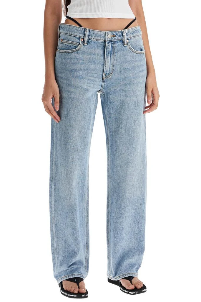 Alexander Wang straight jeans with integrated thong 2