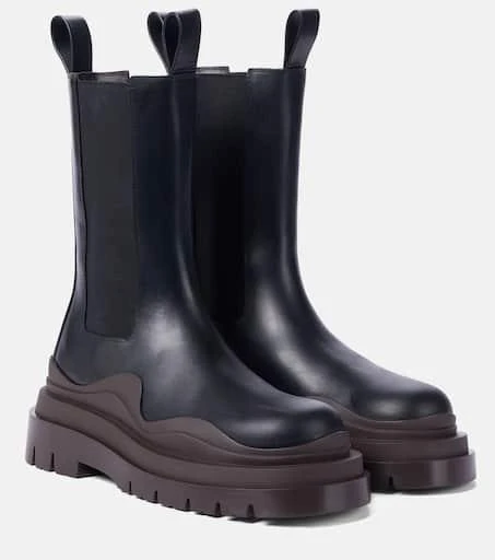 Shop Tire leather ankle boots on Sale at BeyondStyle – Get  display picture 1
